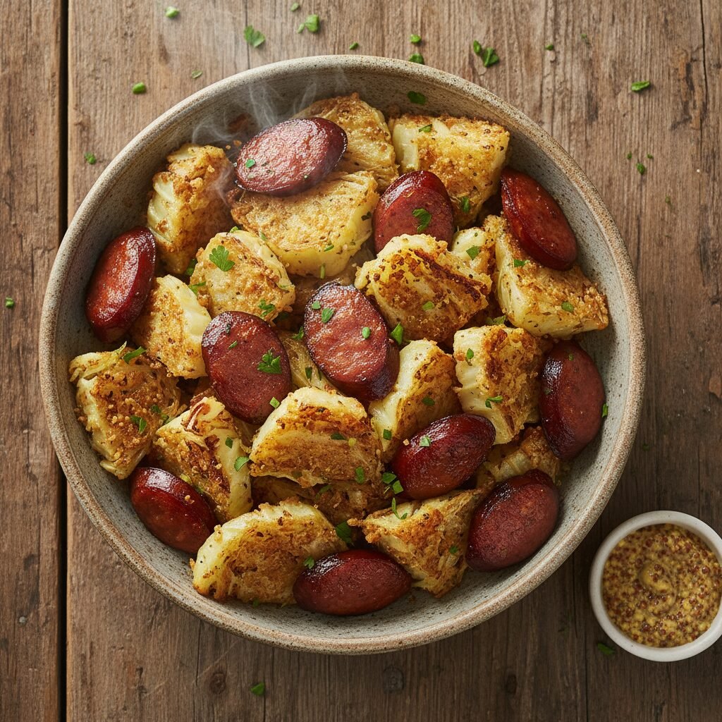 The Best Air Fryer Cabbage and Sausage: A 15-Minute Low Carb Miracle