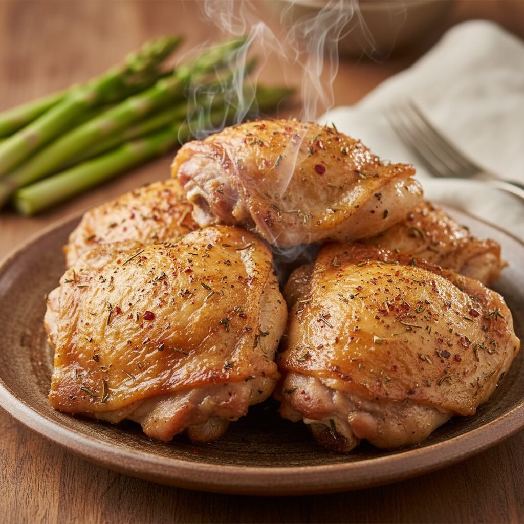 Crispy Air Fryer Chicken Thighs (Bone-In & Skin-On) - Ready in 25 Minutes!