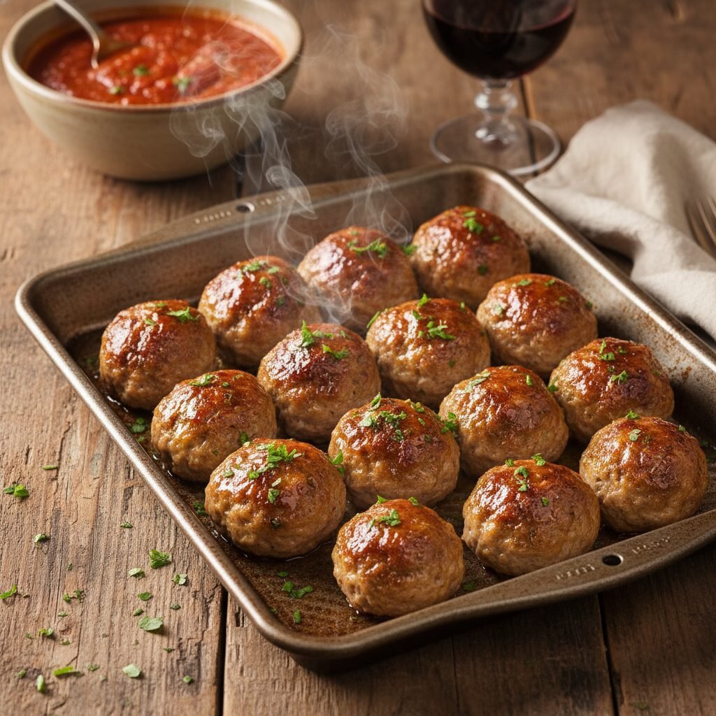 The Best Juicy Baked Meatballs: A Weeknight Dinner Lifesaver