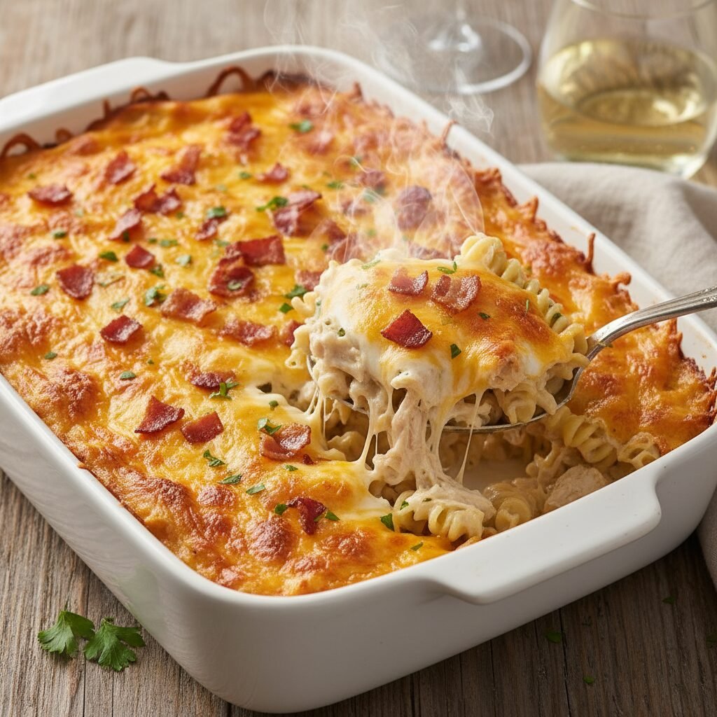 Creamy Cheesy Chicken Bacon Ranch Casserole: The Ultimate Family Dinner