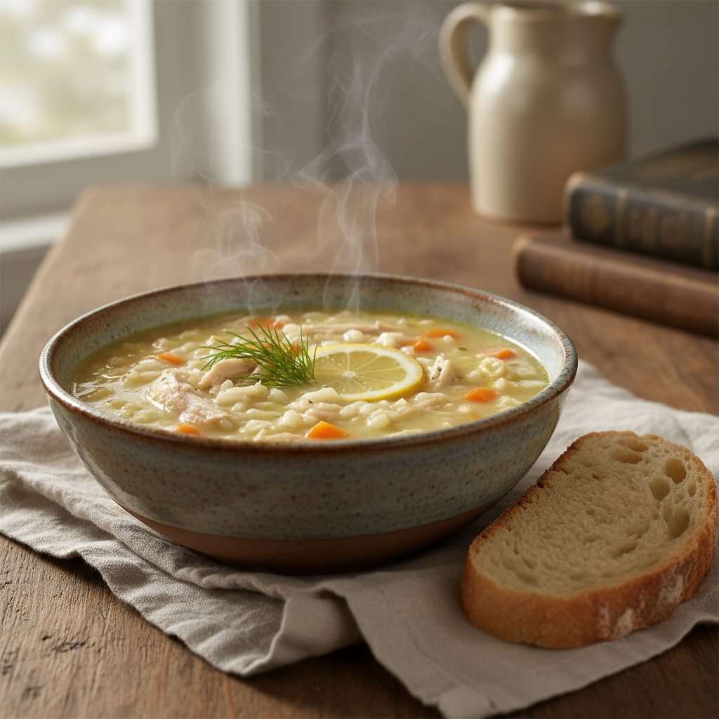 Cozy & Creamy Chicken Lemon Rice Soup: A Hug in a Bowl