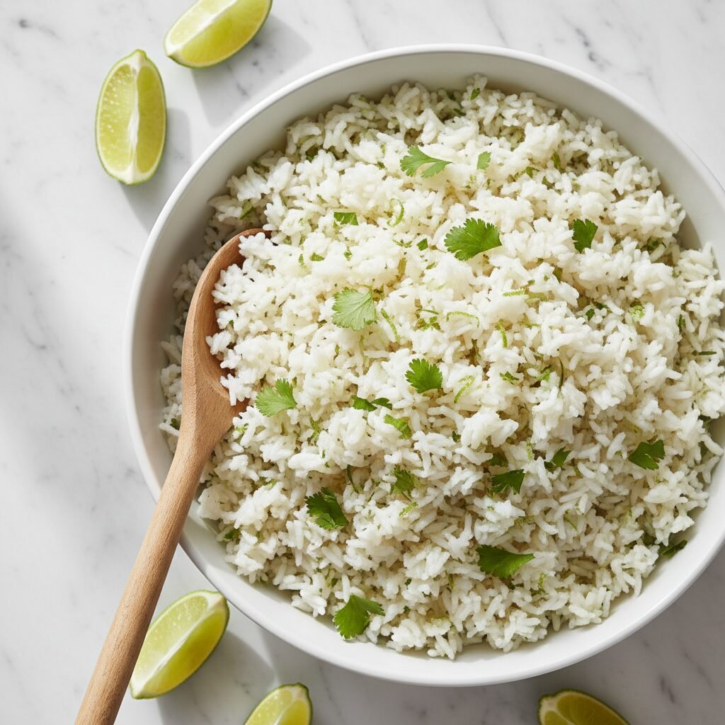 The Fluffiest Cilantro Lime Rice (Better Than Chipotle!)