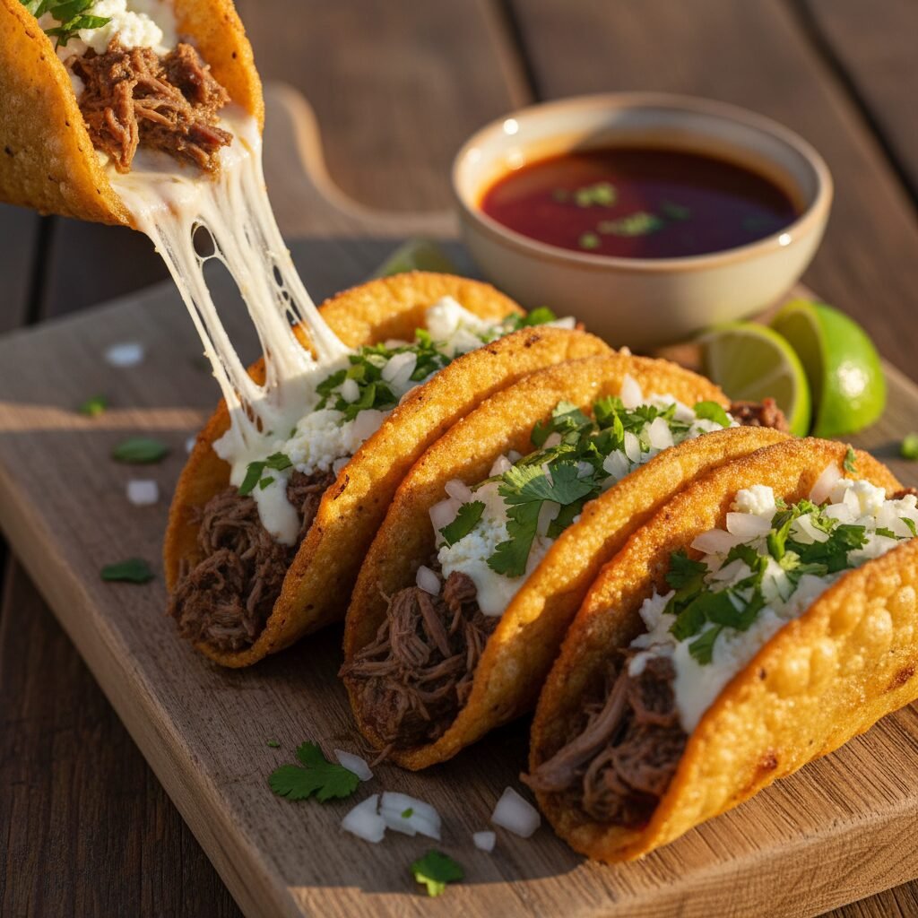 The Ultimate Crispy Mexican Shredded Beef Tacos (Better Than Takeout!)