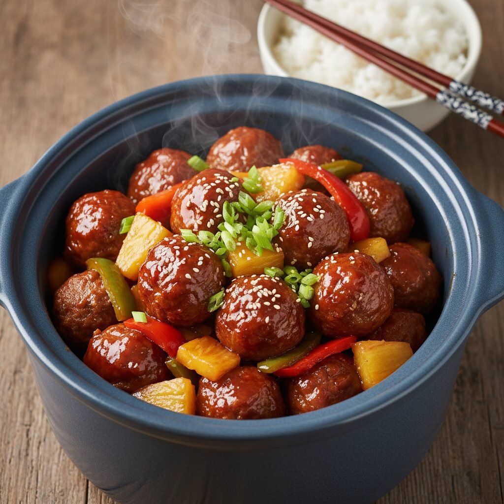 Crockpot Sweet And Sour Meatballs: The Ultimate Dump-and-Go Dinner