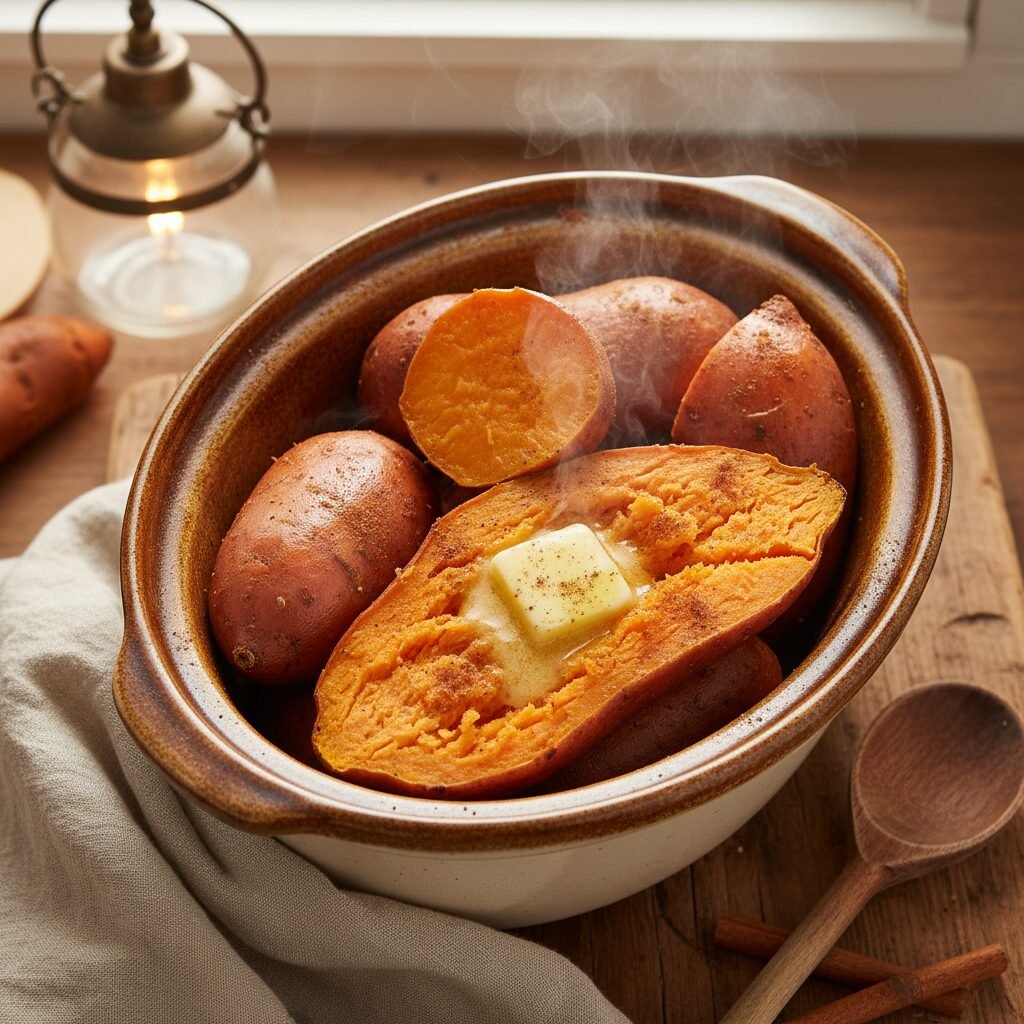 The Ultimate Crockpot Sweet Potatoes: Fluffy, Tender, & So Easy!