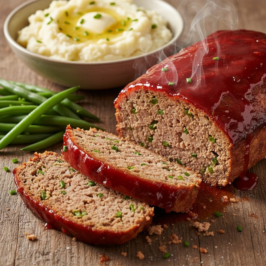 The Best Classic Easy Meatloaf Recipe – Moist, Savory & Kid-Approved