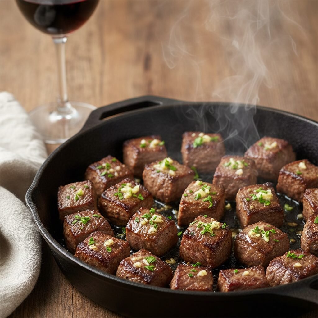 15-Minute Garlic Butter Steak Bites – The Ultimate Weeknight Dinner