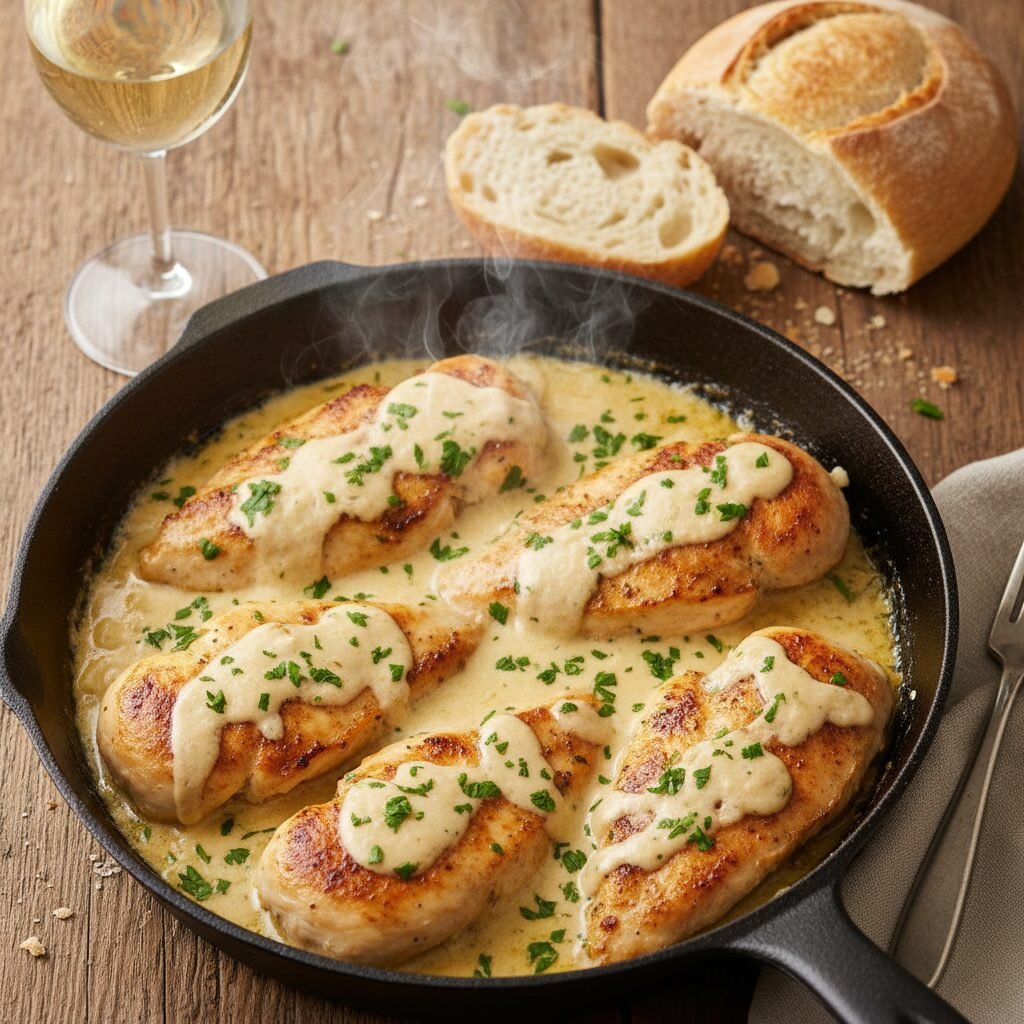 Creamy Garlic Parmesan Chicken: The Ultimate 20-Minute Weeknight Dinner That Will Make You Famous at Home