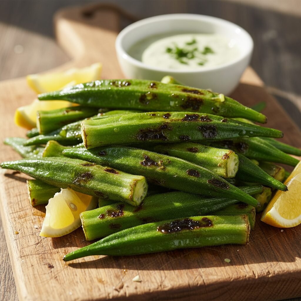 The Best Crispy Grilled Okra Recipe (No Slime!)