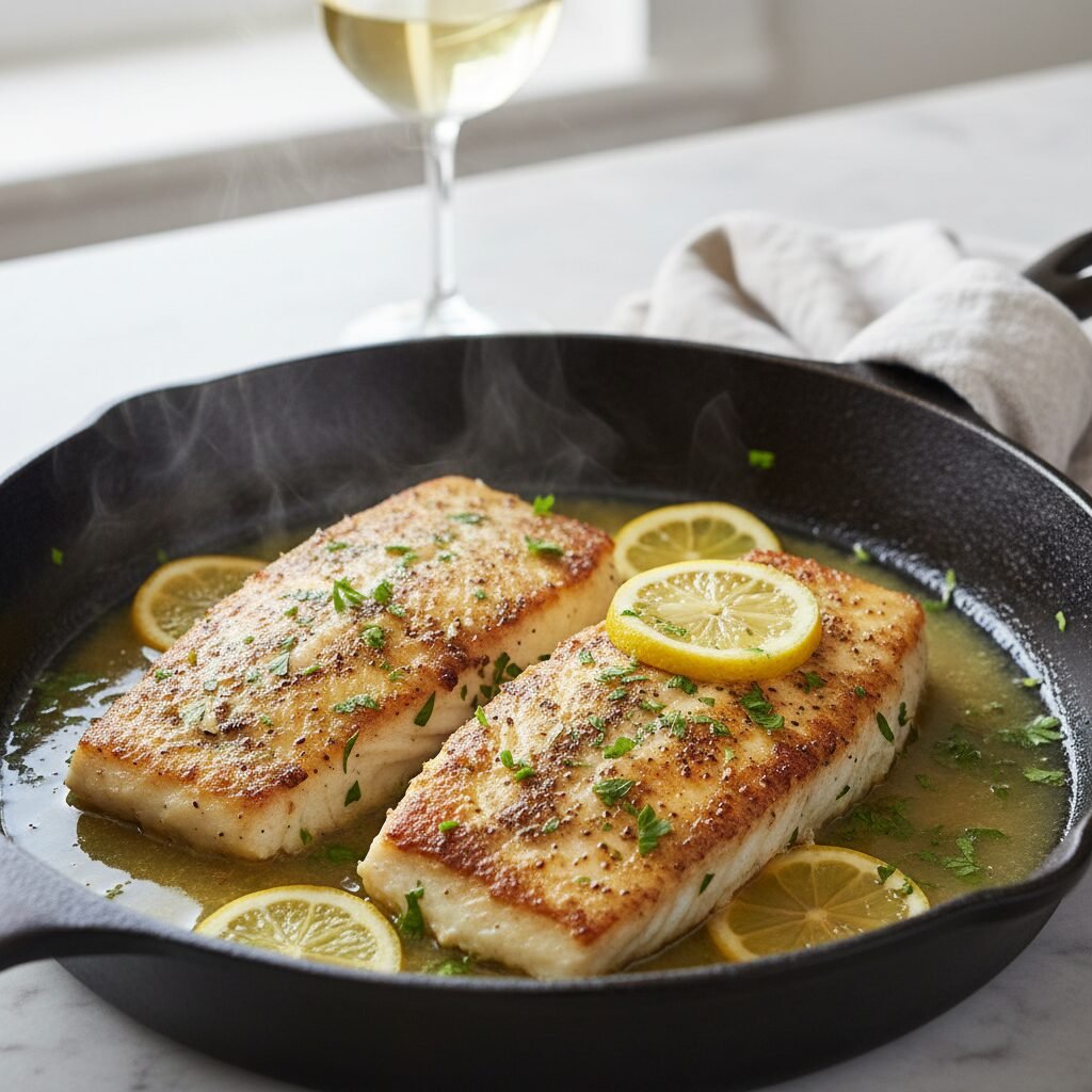 15-Minute Pan Seared Mahi Mahi with Lemon Garlic Butter