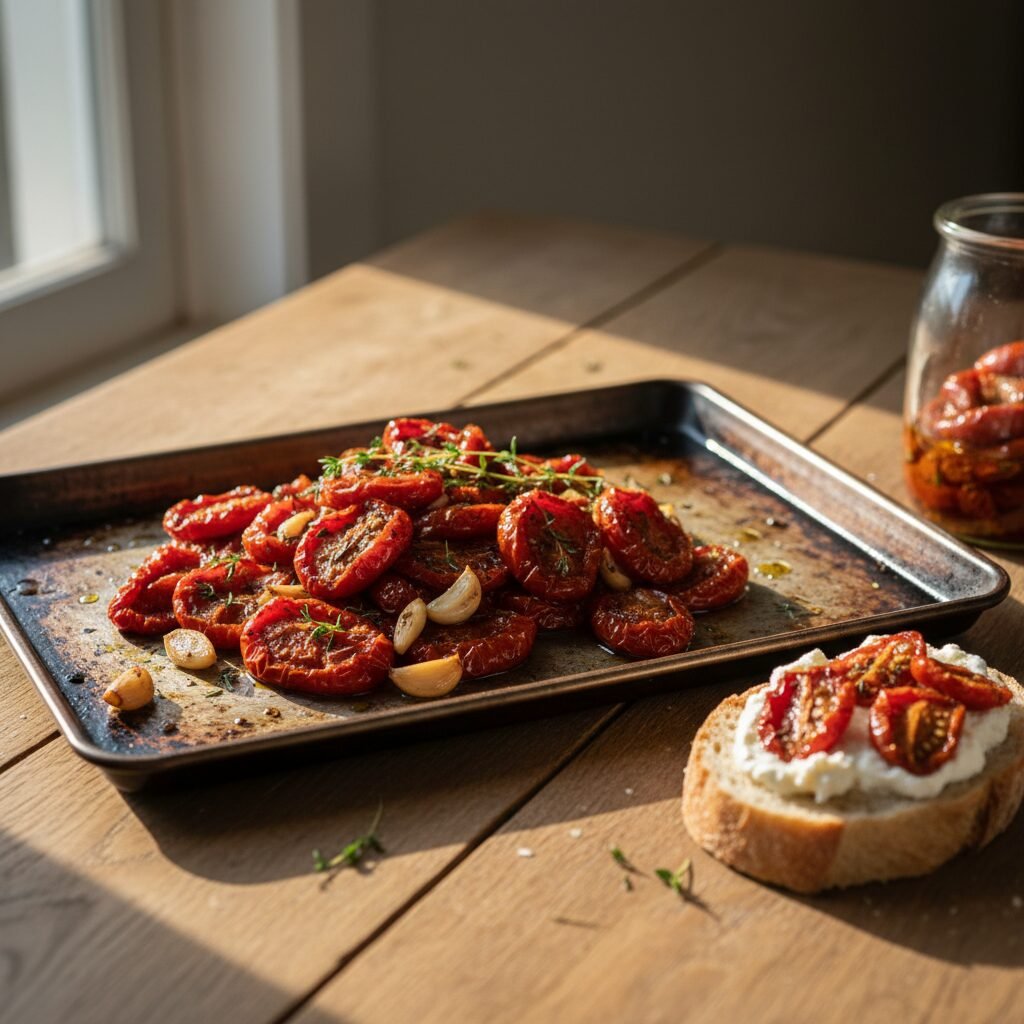 The Best Slow Roasted Tomatoes with Garlic and Herbs