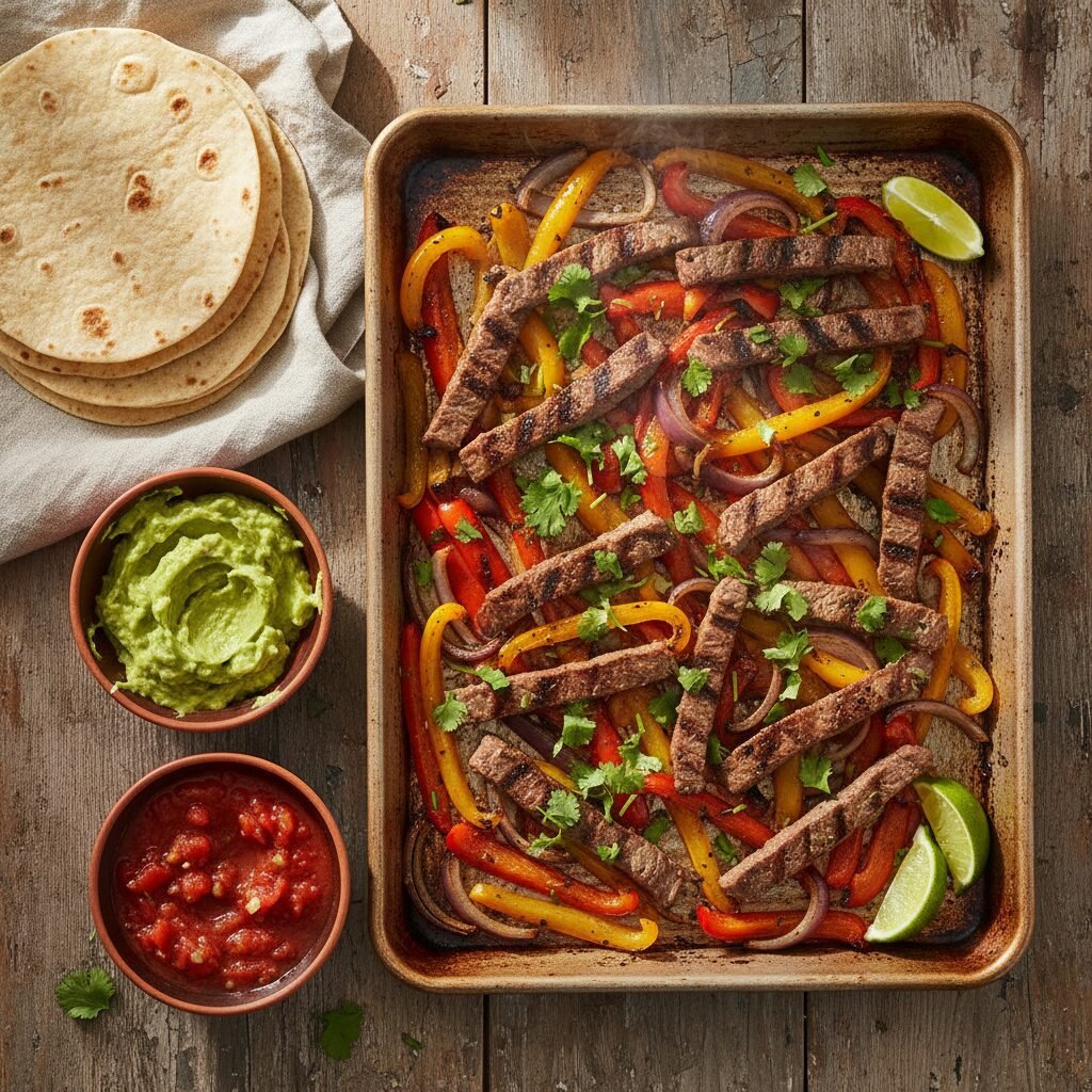 The Ultimate 30-Minute Sheet Pan Steak Fajitas
