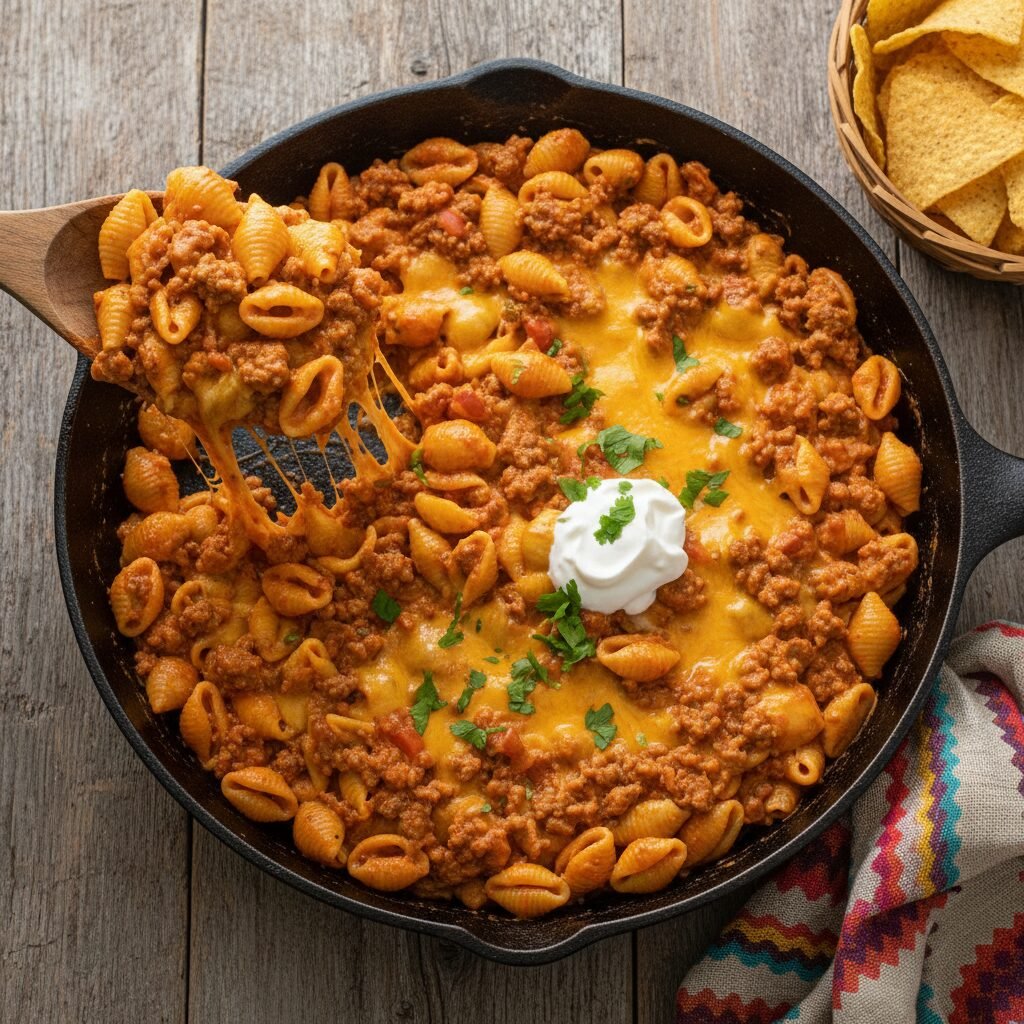 Cheesy One-Pot Taco Pasta: The Ultimate 20-Minute Weeknight Savior